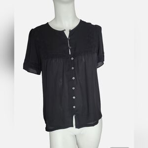 Ann Tylor Elegant Black Women's Top